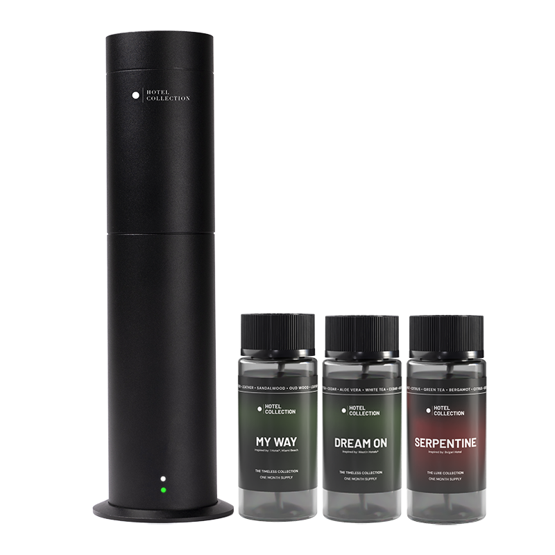 Hotel Collection Studio Pro Scent Diffuser Discovery Kit Cover 600 sq/ft Top 3 Luxury Hotel - Inspired Scents 30ml -Oil