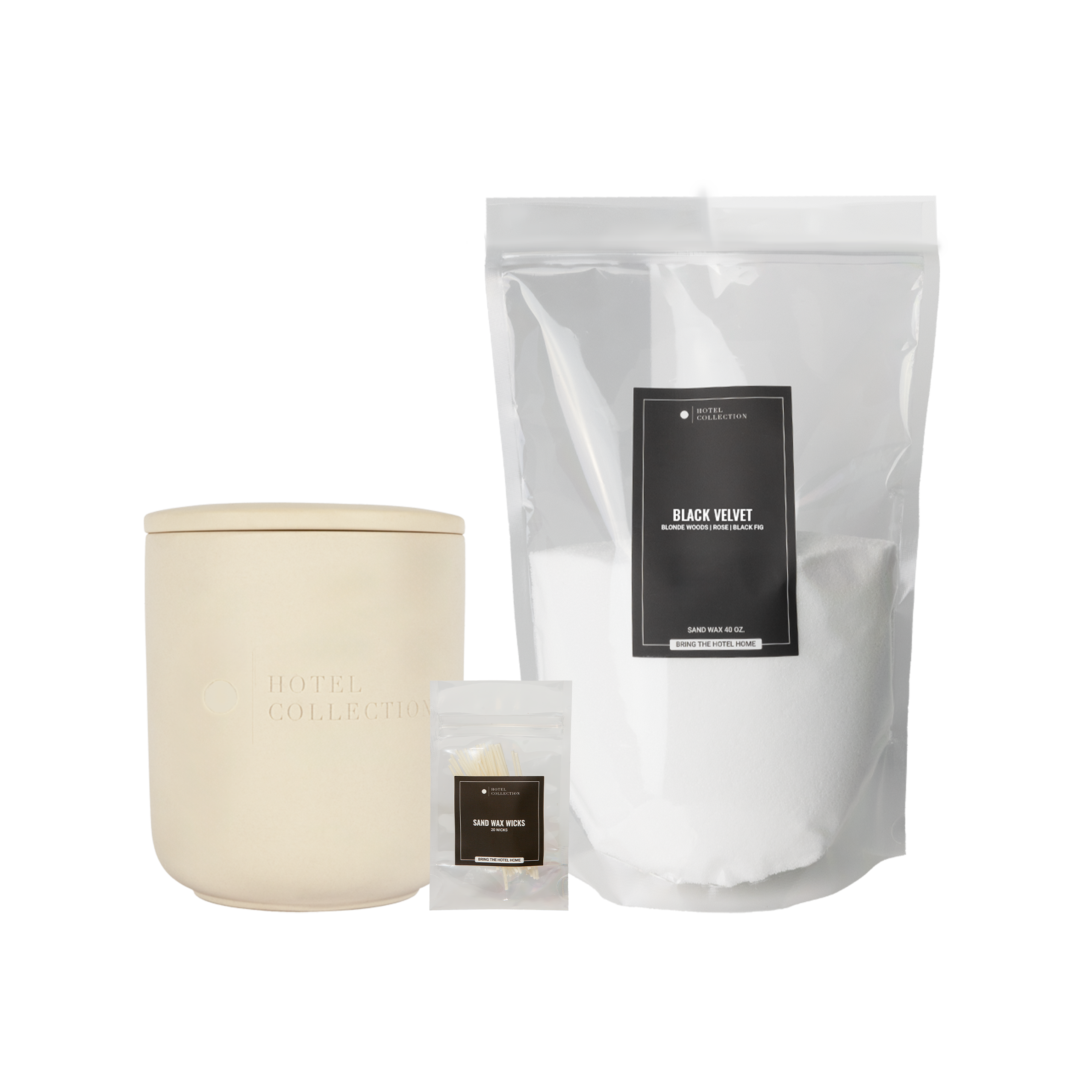 Petite Ceramic Sand Wax Set