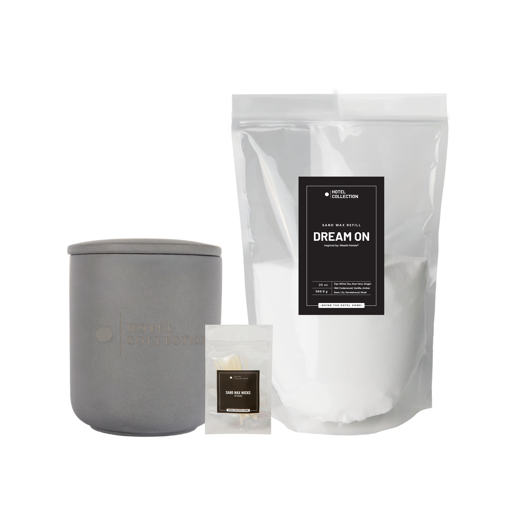 Petite Ceramic Sand Wax Set