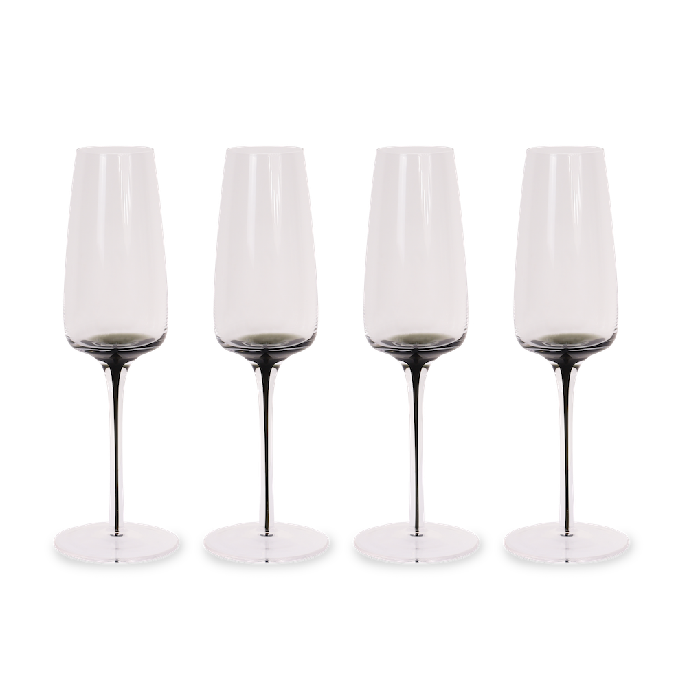 Smoke Stem Champagne Glasses Hotel Collection
