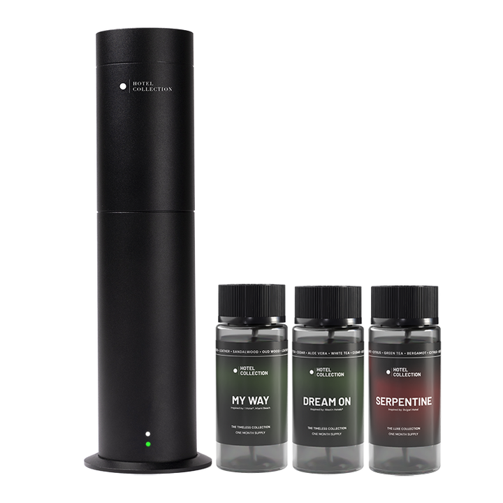Hotel Collection Studio Pro Scent Diffuser Discovery Kit Cover 600 sq/ft Top 3 Luxury Hotel - Inspired Scents 30ml -Oil
