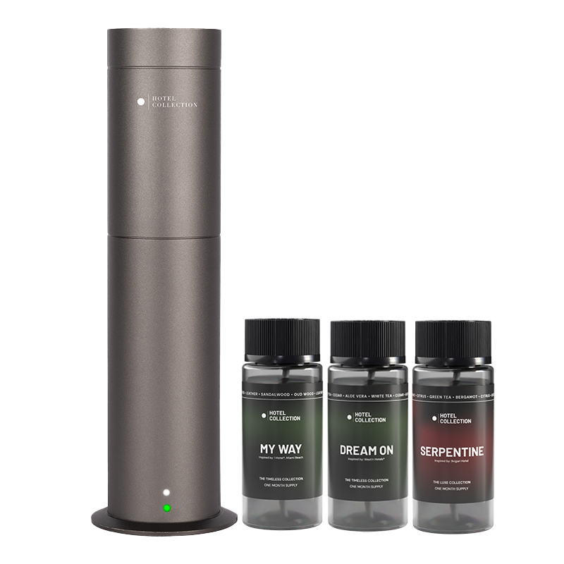 Hotel Collection Studio Pro Scent Diffuser Discovery Kit Cover 600 sq/ft Top 3 Luxury Hotel - Inspired Scents 30ml -Oil