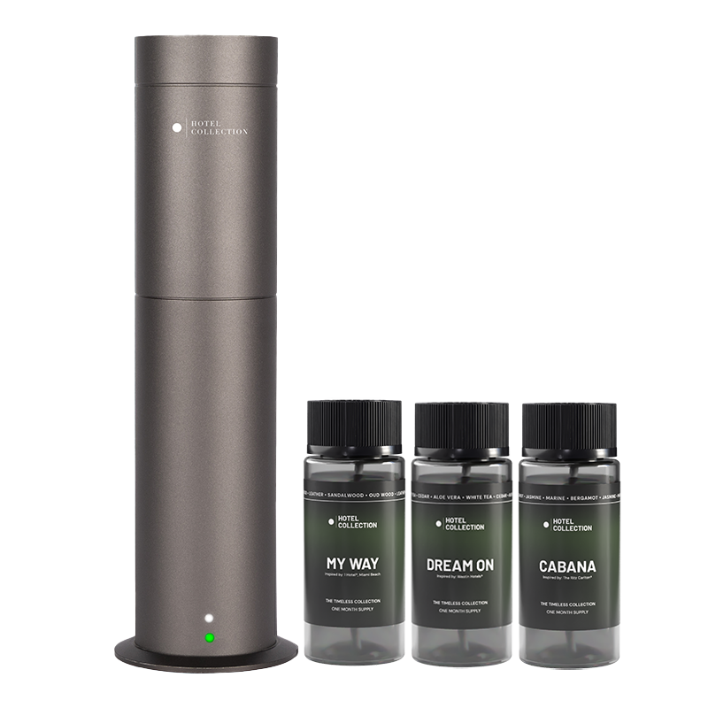 Hotel Collection Studio Pro Scent Diffuser Discovery Kit Cover 600 sq/ft Top 3 Luxury Hotel - Inspired Scents 30ml -Oil