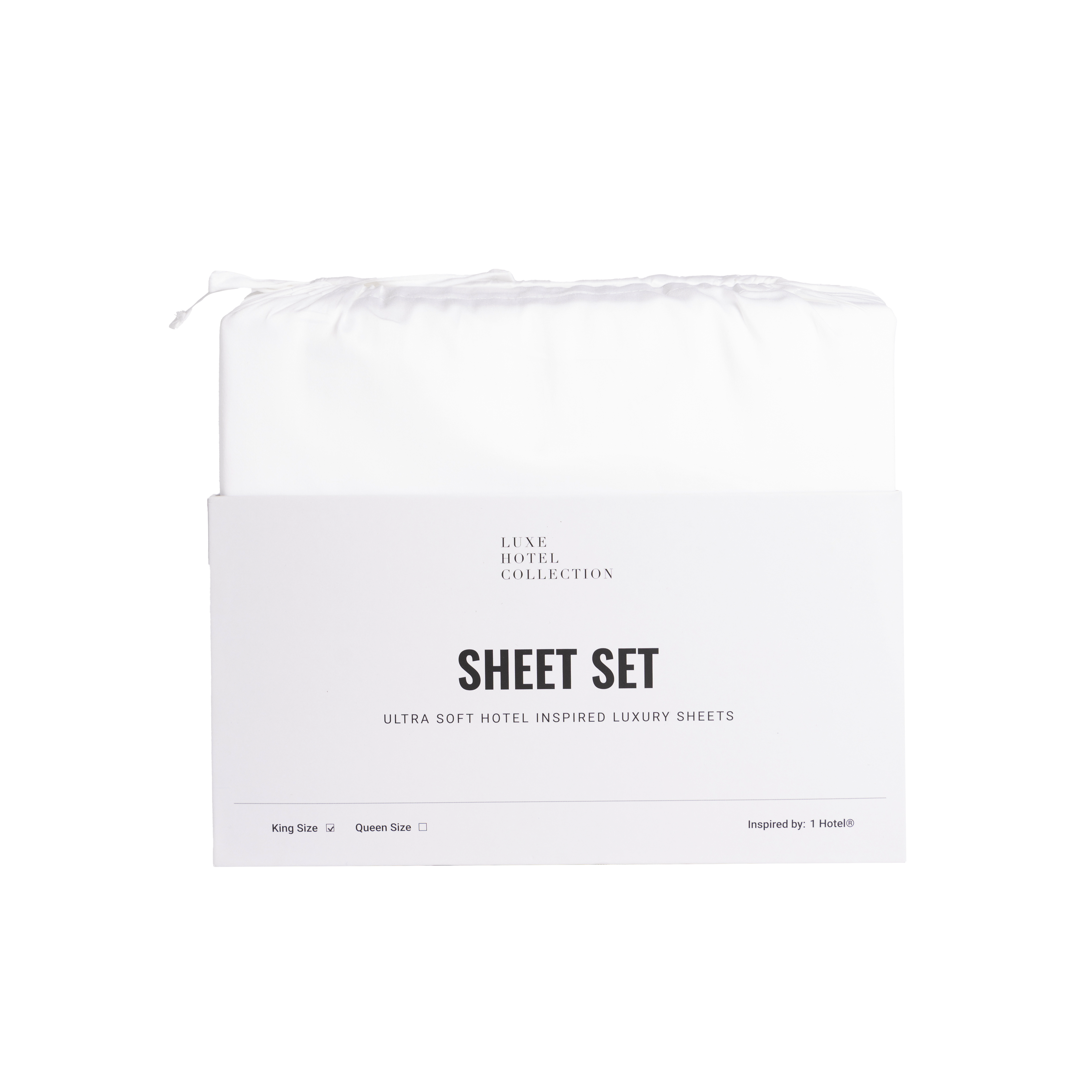 Hotel Collection-Cotton Blend Sheet Set Includes (1) Fitted Sheet, (1) Flat Sheet and (2) Pillowcases