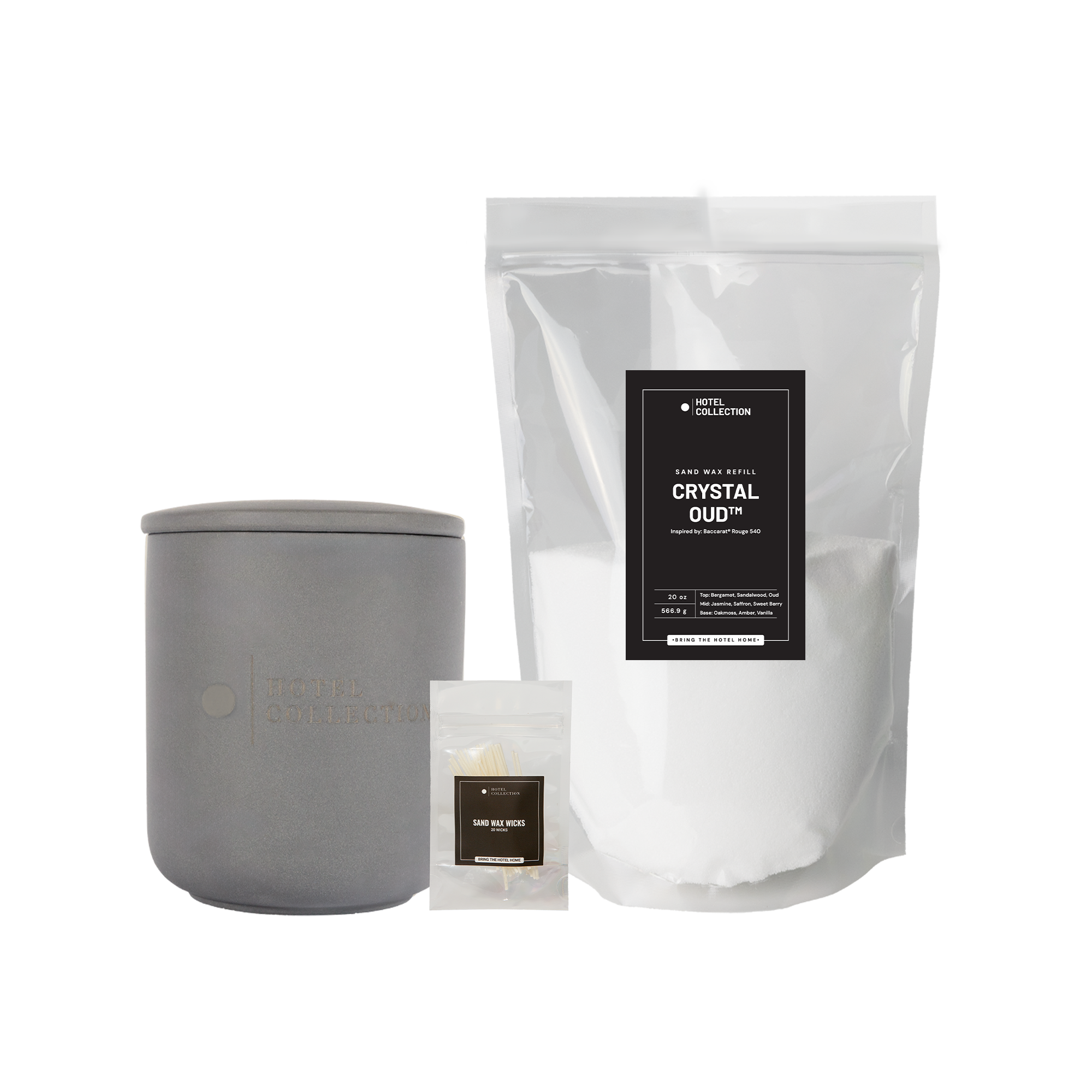 Petite Ceramic Sand Wax Set - Hotel Collection