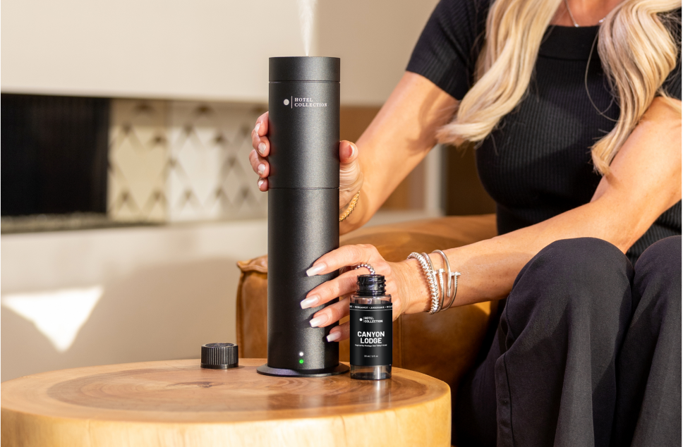 Man enjoying the My Way scent.