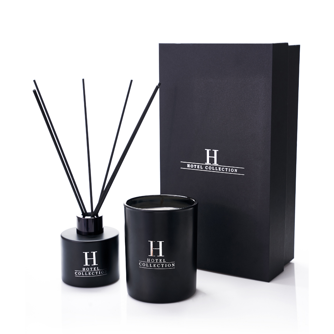 My Way Gift Set features a 8oz. Candle & 100mL Reed Diffuser. Scent Inspired by 1 Hotel®, Miami Beach.
