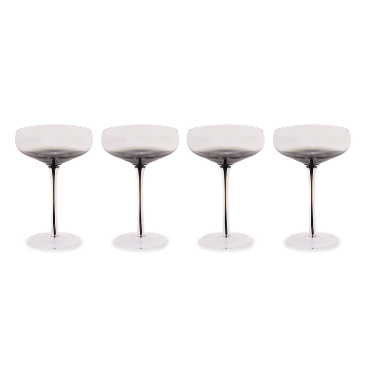Smoke Stem Coupe Glasses