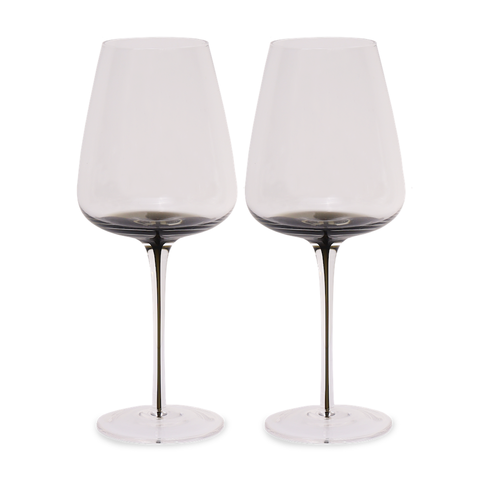 Smoke Stem White Wine Glasses (Set of 4) Hotel Collection